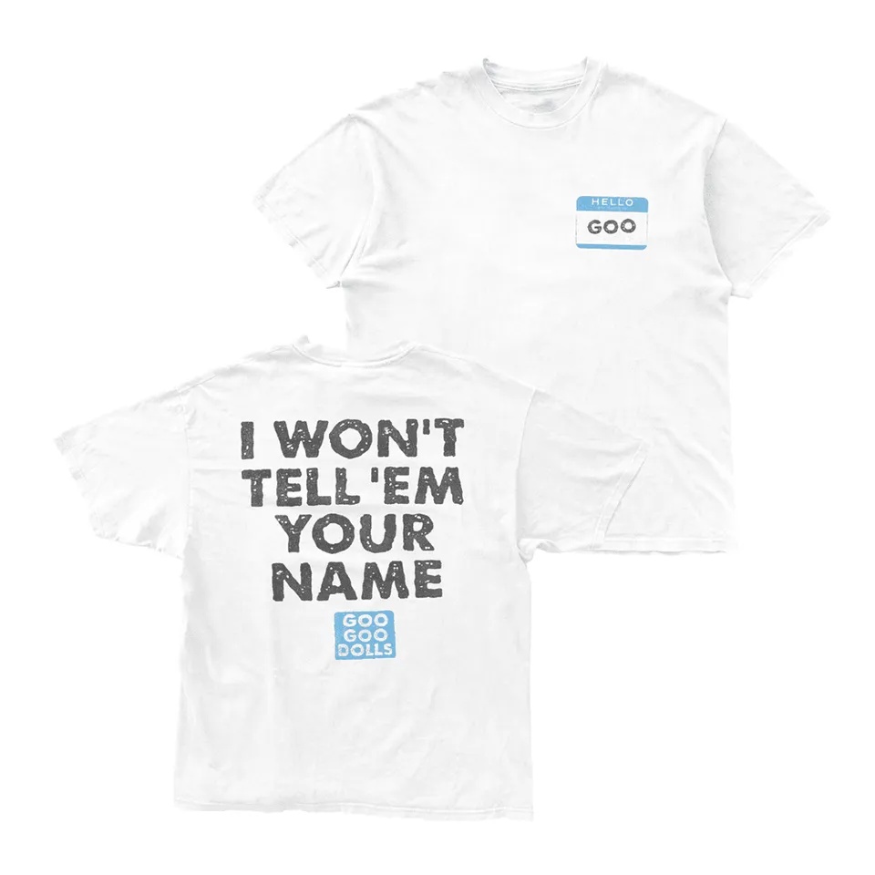 Name Sports Equipment - Camiseta Blanca con Estampado Simple de