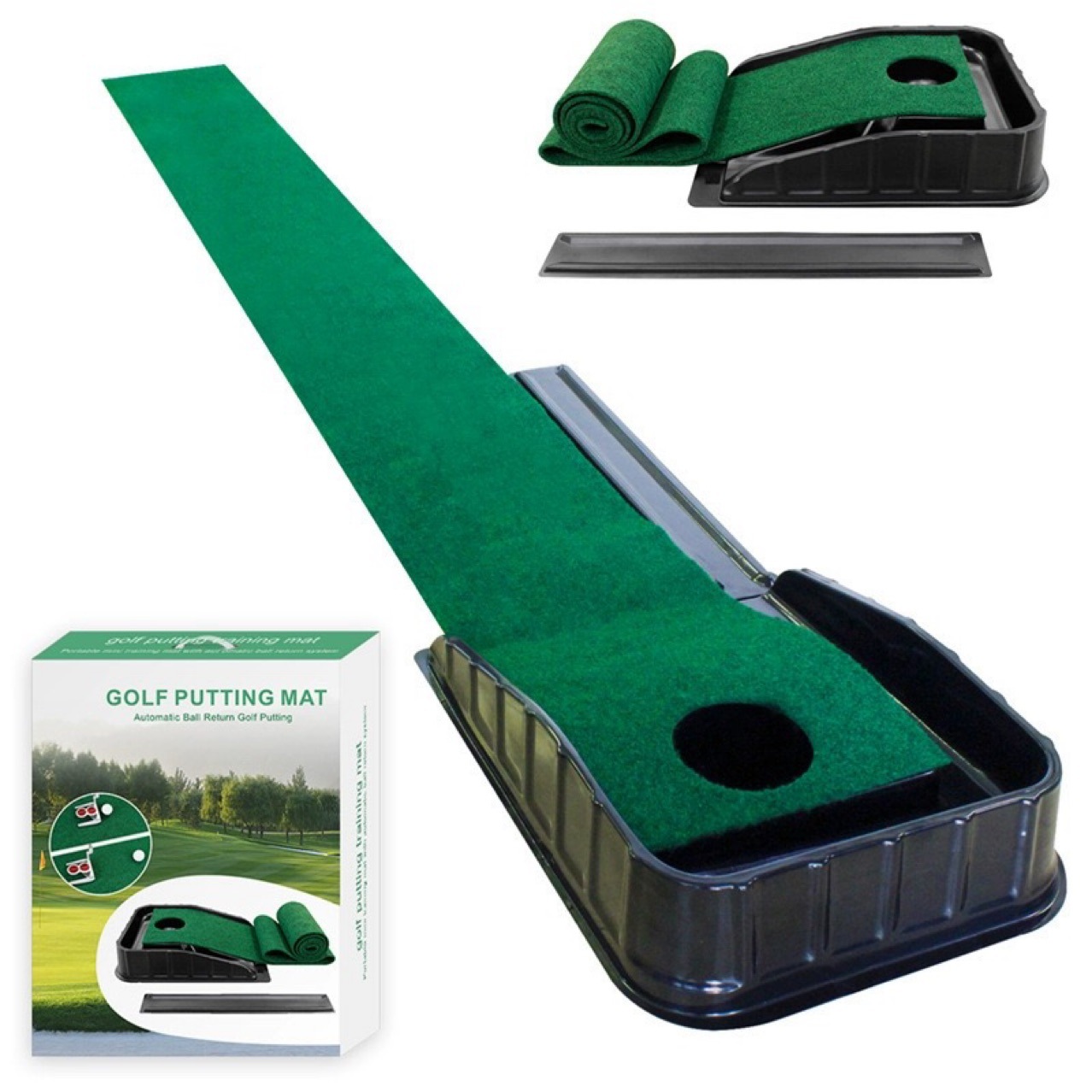 Golf Putting Mat - Putting Mat: Perfecta tus habilidades de