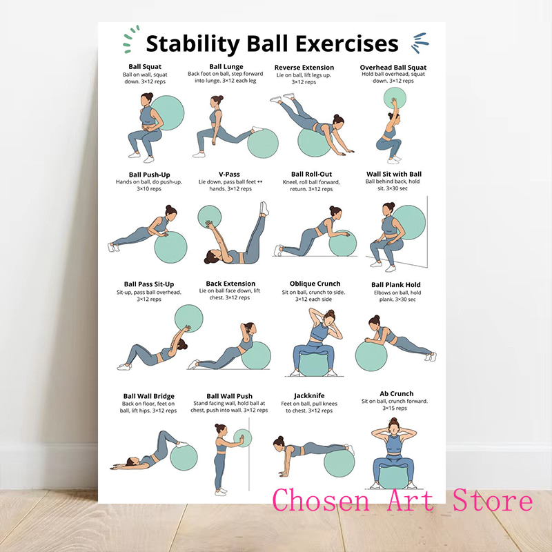 Póster con horario de ejercici - Sports Equipment Poster reseña y precio