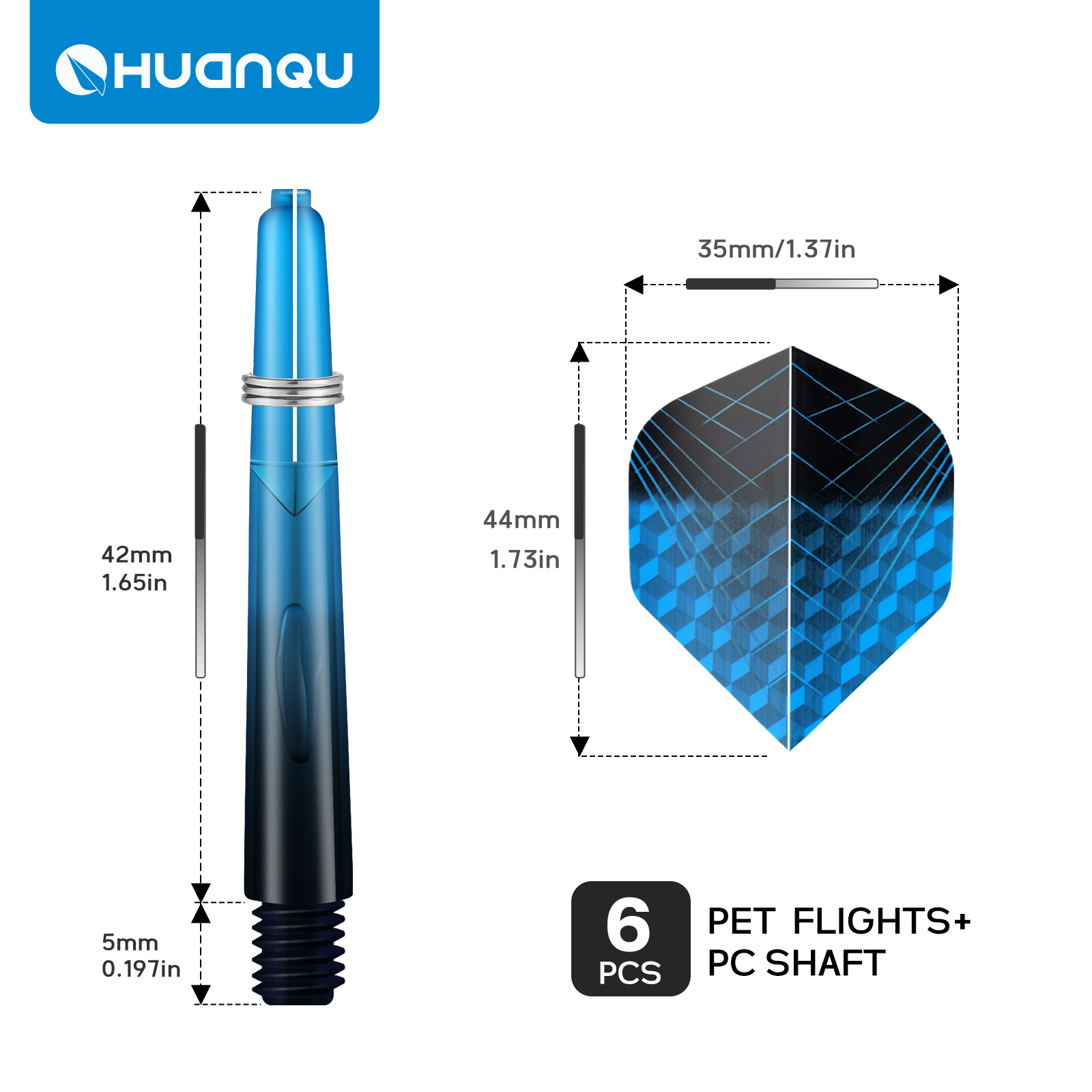 Huanqu - Juego de 6 varillas p - Sports Equipment In Flight reseña y precio